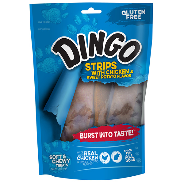 Strips with Chicken and Sweet Potato Flavor Dingo